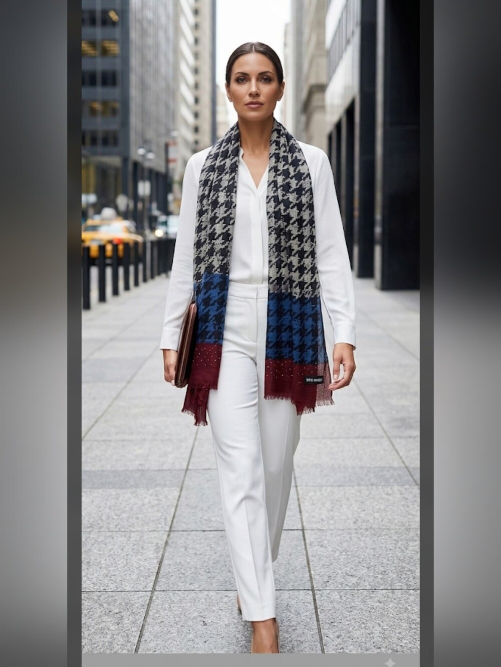 NWT Steve Madden Wrap Scarf Shawl OS Bohemian Dark Whimsical #2175
